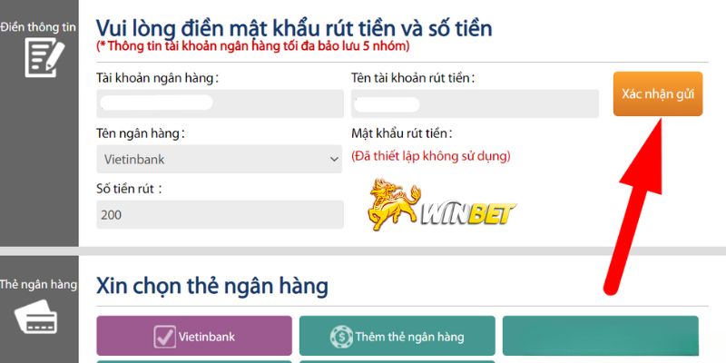 Hướng dẫn rút tiền WINBET ngay trên máy tính 